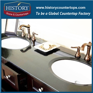 History Stone Hgj021 Galaxy Black Double Ogee Edge Customized Size Popular Decorative Solid Surface Countertops & Vanity Tops for Indoor Construction History Stone Hgj021 Galaxy Black Double Ogee Edge Customized Size Popular Decorative Solid Surface Countertops & Vanity Tops for Indoor Construction