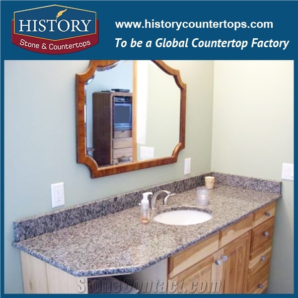 History Stone Hgj029 Caladonia Round Polishing Laminate Trim Molding Commercial Design Bathroom Countertops & Vanity Top for Building Construction