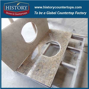 History Stone Hgj041 Santa Cecilia Slap-Up Ogee Standard Pre Cut Installing Choices for Decoration Home Goods Countertops & Bath Vanity Top