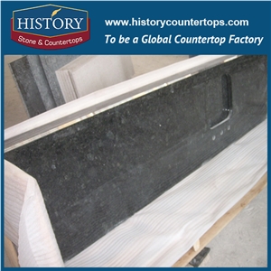 History Stone Hgj042 Verde Ubatuba Green Granite Round Edge Prefab Size Compact Laminate Custo Table Tops & Worktop Choices for Office Decoration