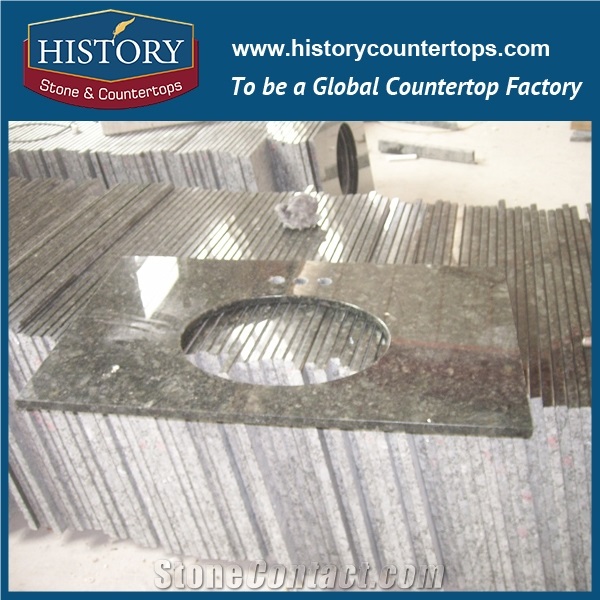 History Stone Hgj054 Verde Butterfly Green Polished Flat Bullnose Beveled Edge Professional Customised High Hardness for Countertops & Vanity Top