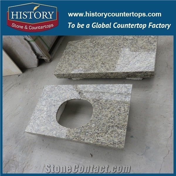 History Stone Hgj065 Giallo Ornamental Dupont Edge Honed Premade Trim Molding Good Installation Countertops & Bathroom Vanity Top for Glabal Market