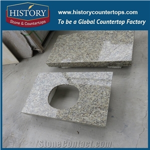History Stone Hgj065 Giallo Ornamental Dupont Edge Honed Premade Trim Molding Good Installation Countertops & Bathroom Vanity Top for Glabal Market