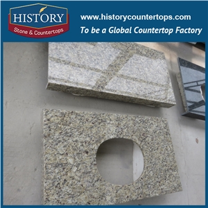 History Stone Hgj065 Giallo Ornamental Dupont Edge Honed Premade Trim Molding Good Installation Countertops & Bathroom Vanity Top for Glabal Market