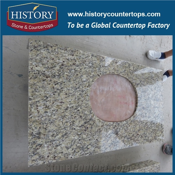 History Stone Hgj065 Giallo Ornamental Dupont Edge Honed Premade Trim Molding Good Installation Countertops & Bathroom Vanity Top for Glabal Market