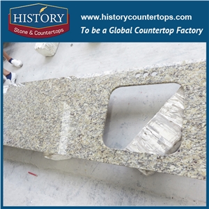 History Stone Hgj065 Giallo Ornamental Dupont Edge Honed Premade Trim Molding Good Installation Countertops & Bathroom Vanity Top for Glabal Market