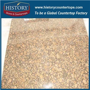 History Stone Hgj067 Tropic Brown Radius Beveled Edge Ready Made Trim Molding Customized Hotel Motel Countertops & Vanity Top with Wholesale Price