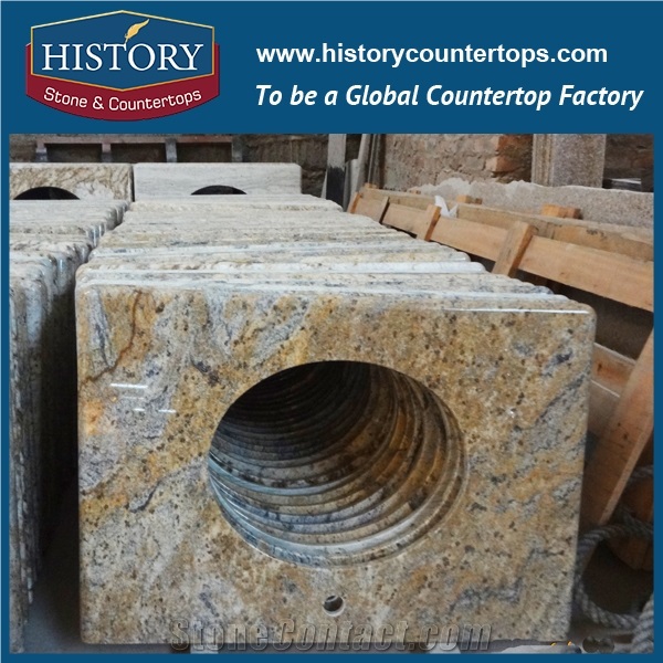 History Stone Hgj149 Dream Cecilia Beveled Edge Standard Sizes Prefab Good Installation Design for Countertops, Bathroom Vanity Top Made in China