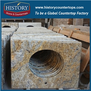 History Stone Hgj149 Dream Cecilia Beveled Edge Standard Sizes Prefab Good Installation Design for Countertops, Bathroom Vanity Top Made in China