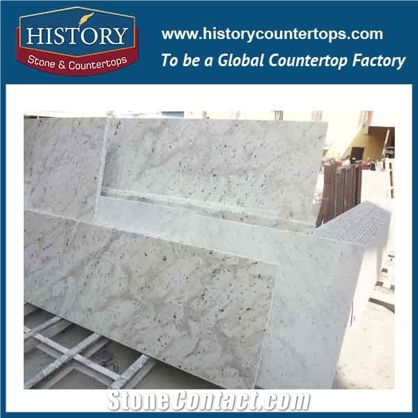 History Stone Hgj159 Swan White Latest Type Eased Edge Top Polishing Prefabricated Ornamental Customised Design Countertops & Vanity Top, Table Tops