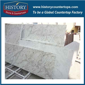 History Stone Hgj159 Swan White Latest Type Eased Edge Top Polishing Prefabricated Ornamental Customised Design Countertops & Vanity Top, Table Tops
