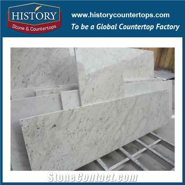 History Stone Hgj159 Swan White Latest Type Eased Edge Top Polishing Prefabricated Ornamental Customised Design Countertops & Vanity Top, Table Tops