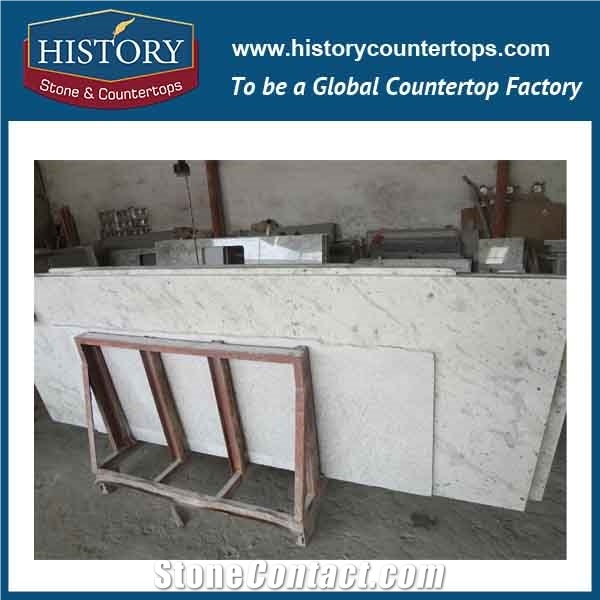 History Stone Hgj159 Swan White Latest Type Eased Edge Top Polishing Prefabricated Ornamental Customised Design Countertops & Vanity Top, Table Tops