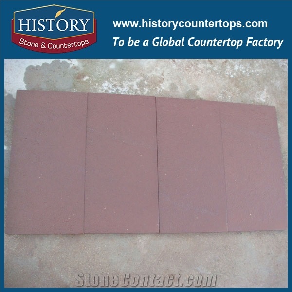 History Stone High Credit Supplier Carpet Floor, Wall Cladding, Road Paving Rosa Ermita Cantera Sandstone Tiles & Slabs with Own Quarry Ce Certificate