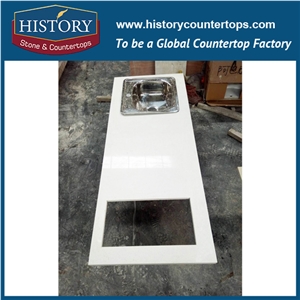 History Stone Stellar Snow Quartz Smooth Surface Waterproof Professional Cut-To-Size Countertops & Kitchen Island Tops for Reataurant History Stone Stellar Snow Quartz Smooth Surface Waterproof Professional Cut-To-Size Countertops & Kitchen Island Tops for Reataurant