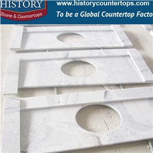 History Stone Stellar Snow Quartz Smooth Surface Waterproof Professional Cut-To-Size Countertops & Kitchen Island Tops for Reataurant