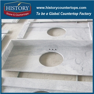 History Stone Stellar Snow Quartz Smooth Surface Waterproof Professional Cut-To-Size Countertops & Kitchen Island Tops for Reataurant