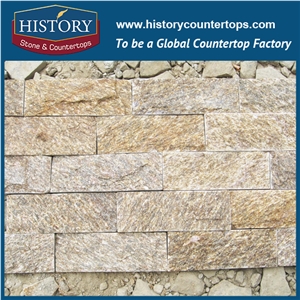 History Stone Tiger Yellow Black Grey Mushroom Slate, Mushroomed Slate Tiles for Wall Cladding