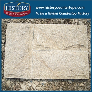 History Stone Tiger Yellow Black Grey Mushroom Slate, Mushroomed Slate Tiles for Wall Cladding