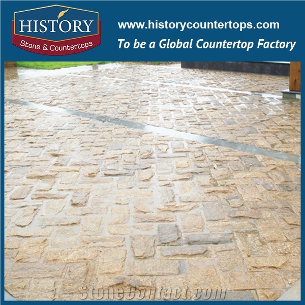History Stone Tiger Yellow Black Grey Mushroom Slate, Mushroomed Slate Tiles for Wall Cladding