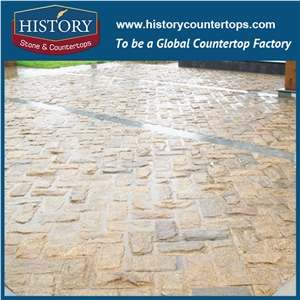 History Stone Tiger Yellow Black Grey Mushroom Slate, Mushroomed Slate Tiles for Wall Cladding