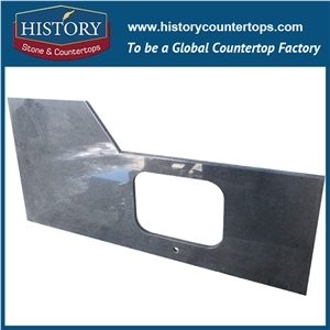 History Stone Wholesale Padding Dark Granite Shaped Integrated Design Replacement for Building Countertops Bar Tops, Island Tops