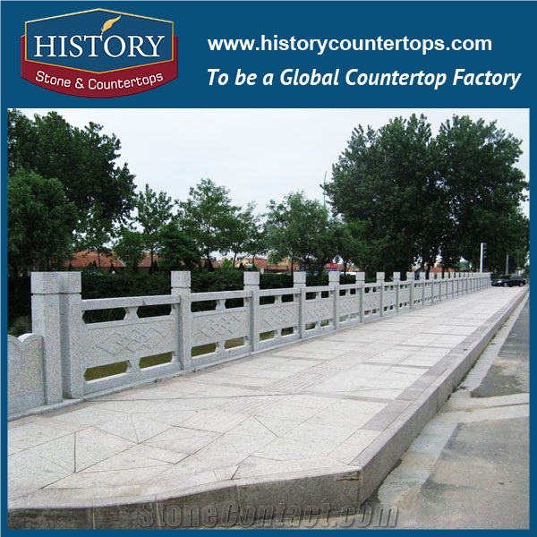 History Stones 2017 New Model Outdoor Public Absolutely Pure White Project Handrail Baluster Outside Roadside Stepping Balusters & Railings