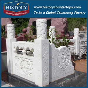 History Stones 2017 New Model Outdoor Public Absolutely Pure White Project Handrail Baluster Outside Roadside Stepping Balusters & Railings