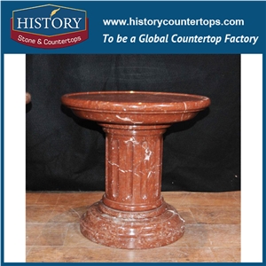 History Stones China Factory Customized Beauty Red Marble Columns Hand Carving Capital Marble Natural Stone Indoor Outdoor Bases Decoration Pillars History Stones China Factory Customized Beauty Red Marble Columns Hand Carving Capital Marble Natural Stone Indoor Outdoor Bases Decoration Pillars