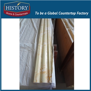 History Stones China Natural Custom Made Yellow Artificial Personalized Design for Home Decoration Interior Walling Border Line