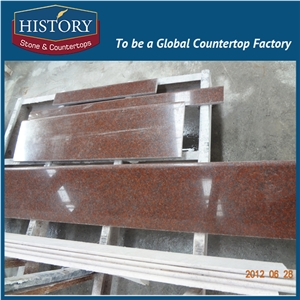 History Stones Cut-To-Size High Polished Red Granite Luxury Various Types Fashion Design Borders Designs Ornamental Wall Border Line