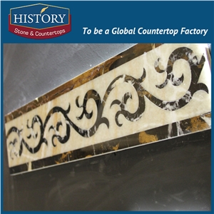 History Stones Factory Price Easy Stone Mosaic Floral Patterns Design Rectangle Shaping Bathroom Wall Art Gallery Decoration Border Line
