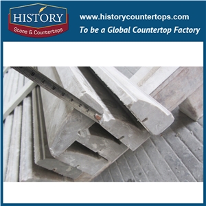 History Stones Fire Resistant Commercial Price Polished Grey Color Marble Straight Line Bathroom Wall Ornamental Border Lines