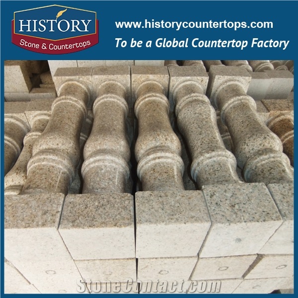 History Stones Modern Design for Indoor Balcony Railing Large Quantity Polishing Maple Red Granite Balustrades Exterior Garden Balusters & Railings