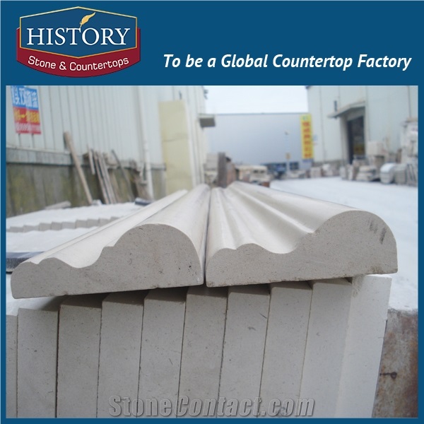 History Stones Most Popular Free Sample Retractable Portugal Yellow Beige Marble Trimming Ornamental National Border Lines
