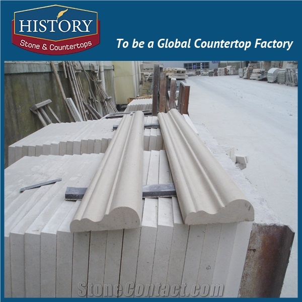 History Stones Most Popular Free Sample Retractable Portugal Yellow Beige Marble Trimming Ornamental National Border Lines