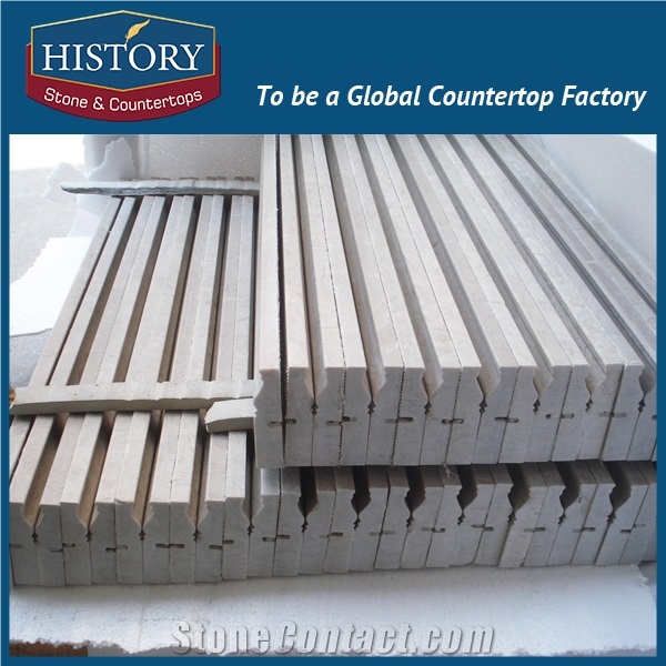 History Stones Natural Stone Wall Skirting Design for Home Decoration Polishing Galala Beige Marble Trim Door Using Border Line