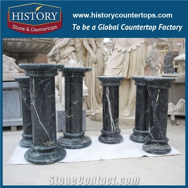 History Stones Outdoor Art Platform Stone Simple Style Decorative Galala Beige Marble Columns Large Quantity Garden Using Pillars
