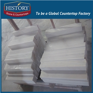 History Stones Polished Surface Trimming High Temperature Resistant Pure White Marle Window Door Frame Moulding Border Line