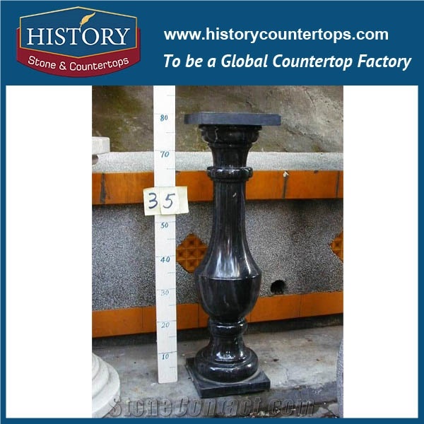 History Stones Roman Style High Temperature Resistance Architectural Grey Granite Column Outdoor Decorative Stone Gate Columns Pillars