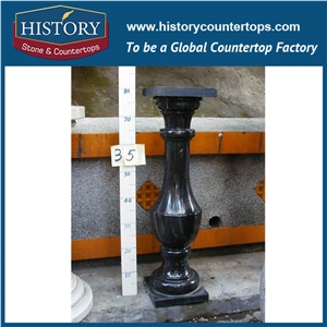 History Stones Roman Style High Temperature Resistance Architectural Grey Granite Column Outdoor Decorative Stone Gate Columns Pillars