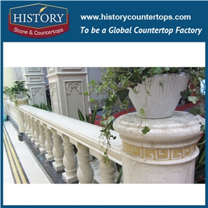 History Stones Trustworthy China Supplier Outdoor Indoor Stone Pure White Marble Stair Steps Balustrade Porch Decoration Balusters & Railings