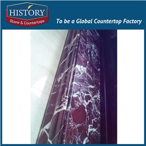 History Stones Violet Marble Edging Trimming Designs 100x10 Price Hall Wall Decoration Door Frame Building Material Border Line
