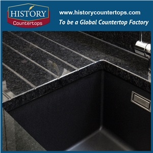 Historystone Black Granite Countertop Price / 3cm Thickness / Granite Countertops / Affordable Bath Tops/Engineered Stone Bathroom and Solid Surface