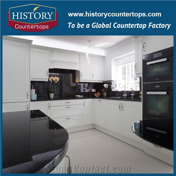 Historystone Black Granite Countertop Price / 3cm Thickness / Granite Countertops / Affordable Bath Tops/Engineered Stone Bathroom and Solid Surface
