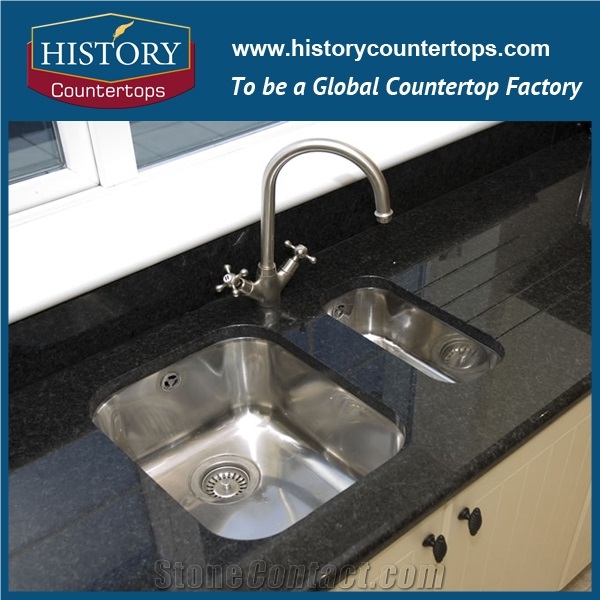 Historystone Black Granite Countertop Price / 3cm Thickness / Granite Countertops / Affordable Bath Tops/Engineered Stone Bathroom and Solid Surface