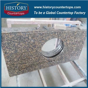 Historystone Brown Granite Vanity Top/High Polished Brown Granite Tops/ Bathroom Solid Surface/ Custom Vanity Tops