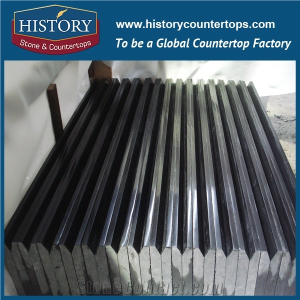 Historystone China Black Glass Wall Covering and Floor Tiles or Jumbo Pattern Can Making French Pattern Have Stock