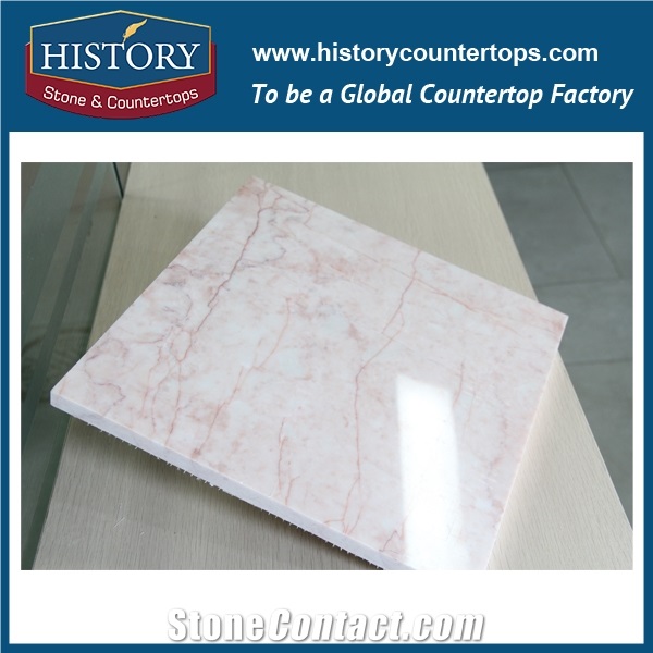 Historystone China Top Quality/Competitive Price/Excellent Service Polished White Big Slabs Rose Milk Marble Stone,For Flooring Tiles & Walling.