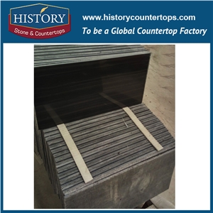 Historystone High Quality China Black Wood Graining Stone Slabs for Flooring/Hotel/Lobby/Bathroom/Coveing/Feature Wall Pattern/Tv Set.